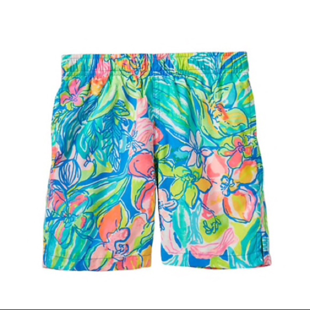 Lilly Pulitzer Boys Capri Swim Trunks Medium